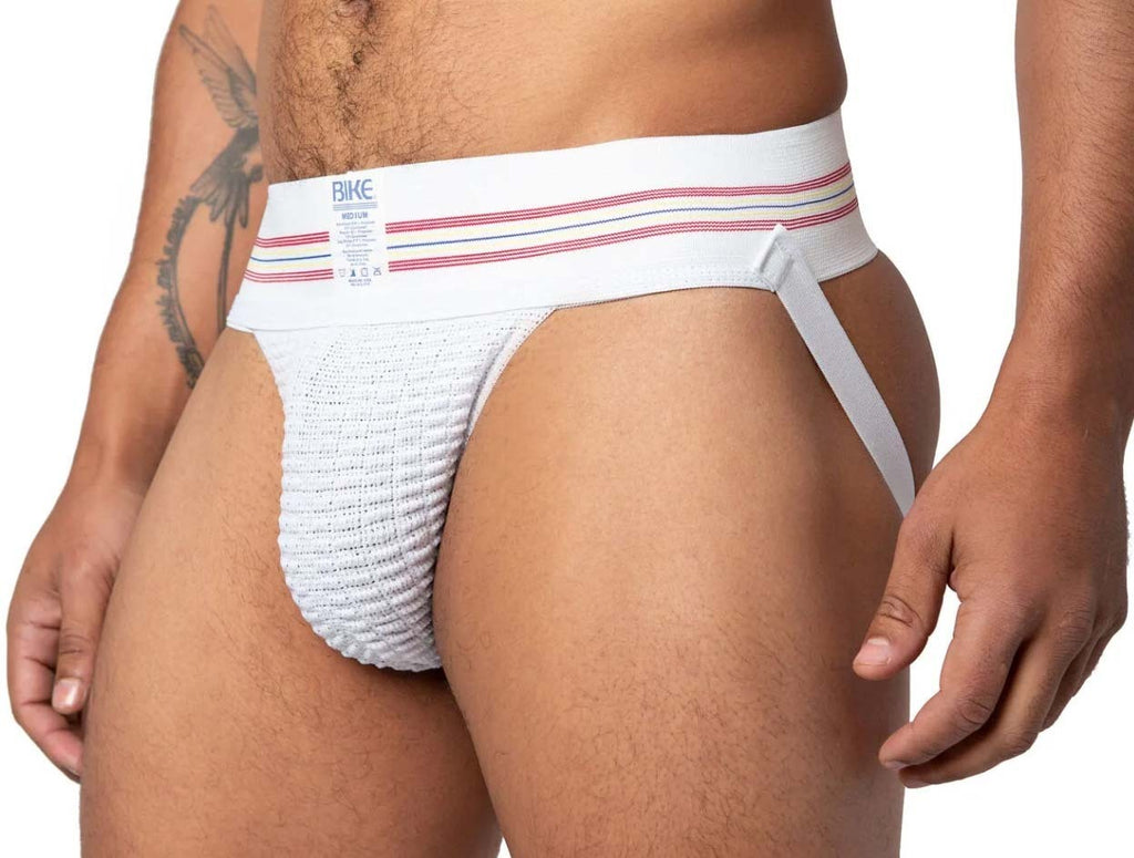 TRENDING JOCK | SUSPENSORIO | BIKE ORIGINAL 3 INCH JOCK WHITE